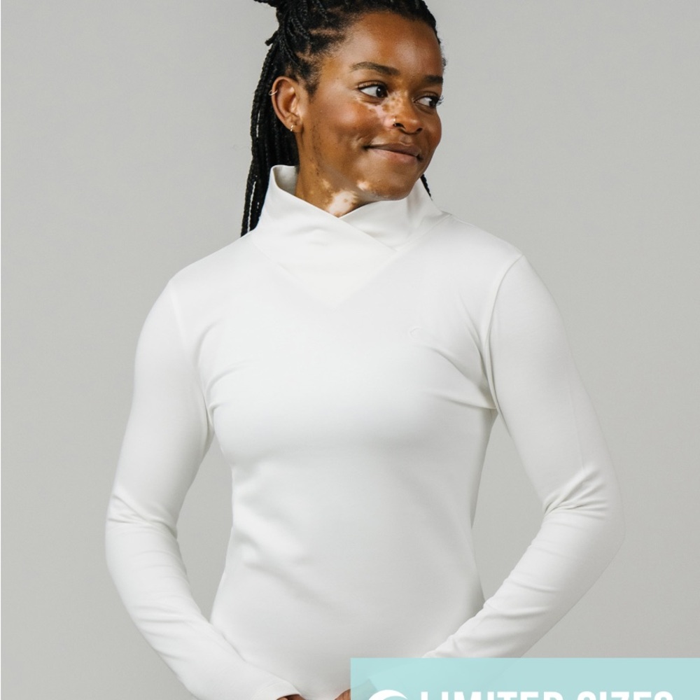 ZYIA White Abigail Long Sleeve Top